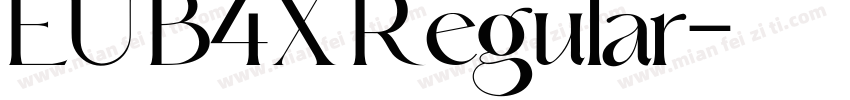 EU B4X Regular字体转换